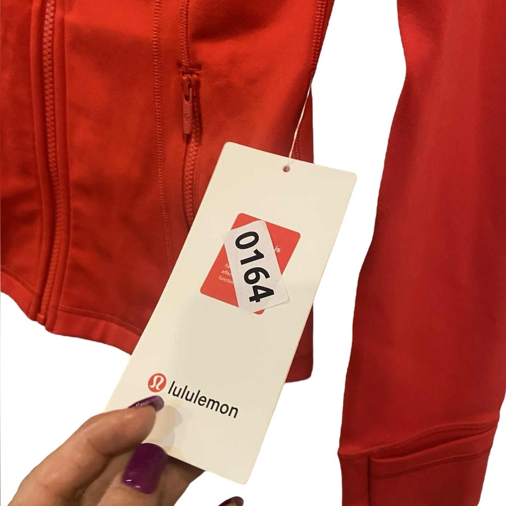 NWT Lululemon define jacket luon TRUE RED Size 6 - Picture 5 of 5